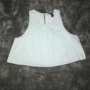 Light wash denim top